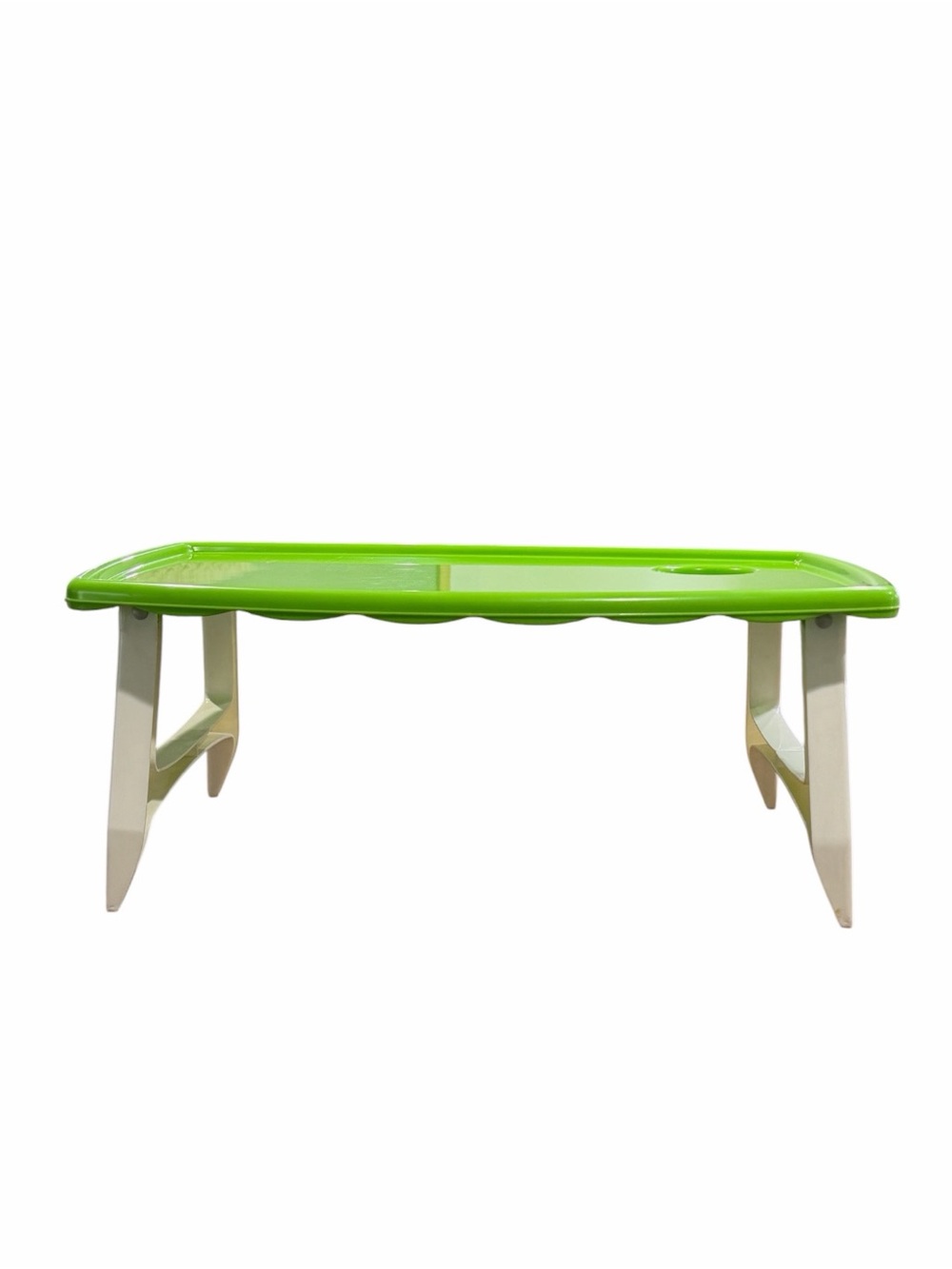 Vintage 70’s Blisscraft of Hollywood “Happy Time Tray” In Lime Green - Picture 5 of 16